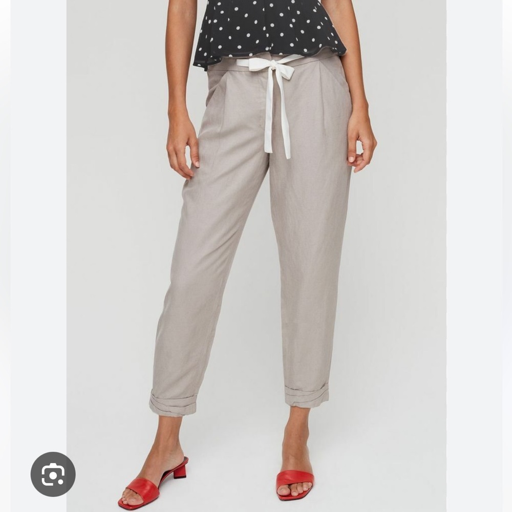 ARITZIA - Wilfred cropped allant linen pants (size 0)
